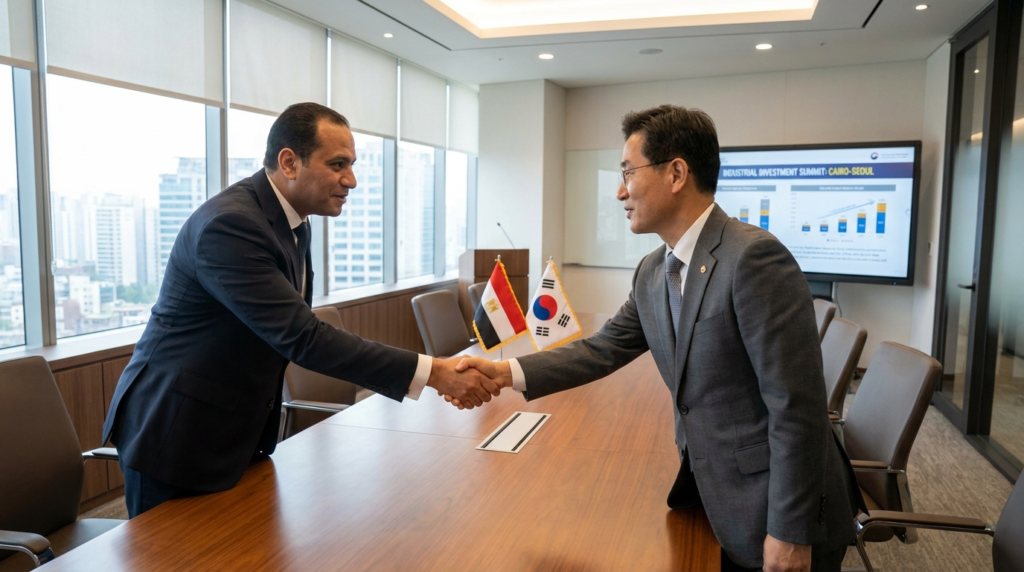 الاستثمار الكوري في مصر 2026 — اجتماع مصري كوري لدعم الصناعة